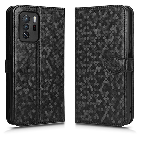 Coque Portefeuille Livre Cuir Etui Clapet C01X pour Xiaomi Redmi Note 10 Pro 5G Noir