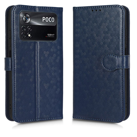 Coque Portefeuille Livre Cuir Etui Clapet C01X pour Xiaomi Redmi Note 11E Pro 5G Bleu