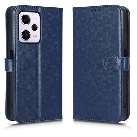 Coque Portefeuille Livre Cuir Etui Clapet C01X pour Xiaomi Redmi Note 12 Explorer Bleu