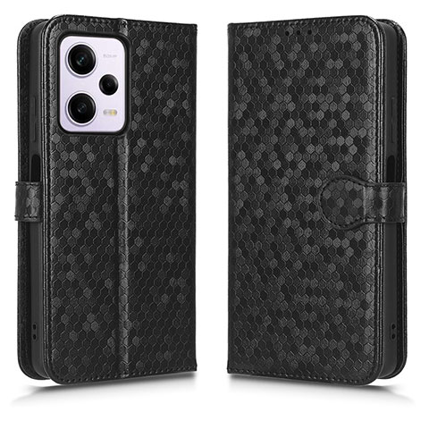 Coque Portefeuille Livre Cuir Etui Clapet C01X pour Xiaomi Redmi Note 12 Explorer Noir