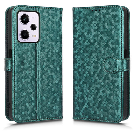 Coque Portefeuille Livre Cuir Etui Clapet C01X pour Xiaomi Redmi Note 12 Pro+ Plus 5G Vert