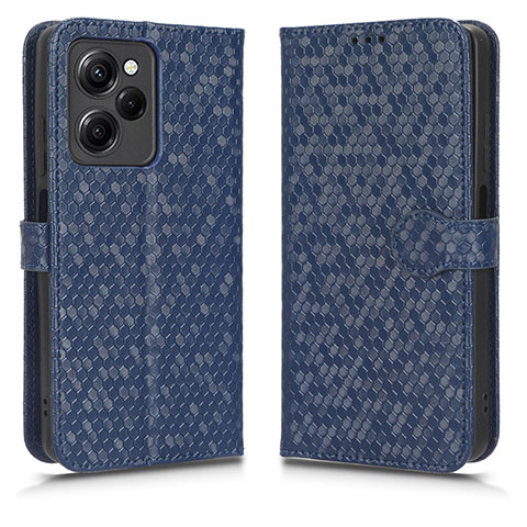 Coque Portefeuille Livre Cuir Etui Clapet C01X pour Xiaomi Redmi Note 12 Pro Speed 5G Bleu