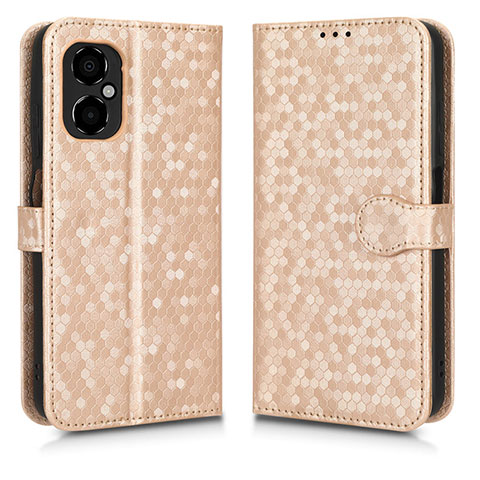 Coque Portefeuille Livre Cuir Etui Clapet C01X pour Xiaomi Redmi Note 12R Pro 5G Or