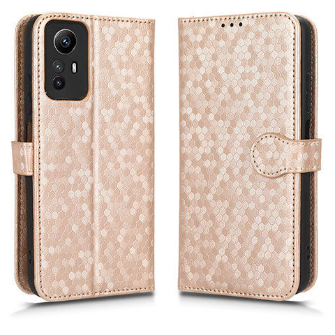 Coque Portefeuille Livre Cuir Etui Clapet C01X pour Xiaomi Redmi Note 12S Or