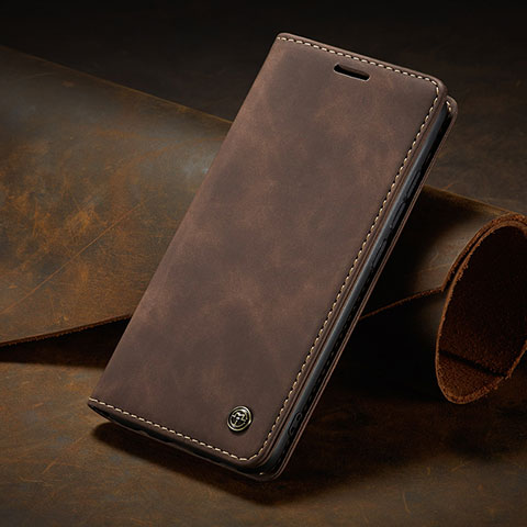 Coque Portefeuille Livre Cuir Etui Clapet C02S pour Oppo Reno10 Pro 5G Marron