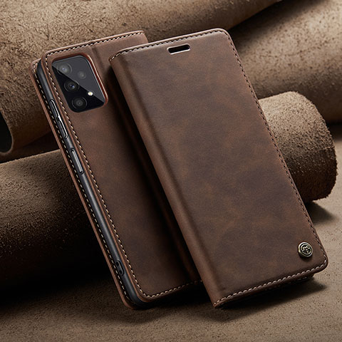 Coque Portefeuille Livre Cuir Etui Clapet C02S pour Samsung Galaxy A32 4G Marron