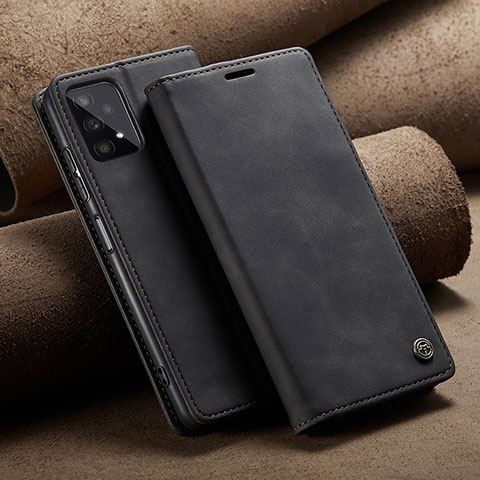 Coque Portefeuille Livre Cuir Etui Clapet C02S pour Samsung Galaxy A32 4G Noir