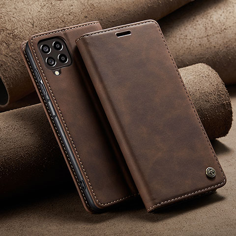 Coque Portefeuille Livre Cuir Etui Clapet C02S pour Samsung Galaxy M33 5G Marron