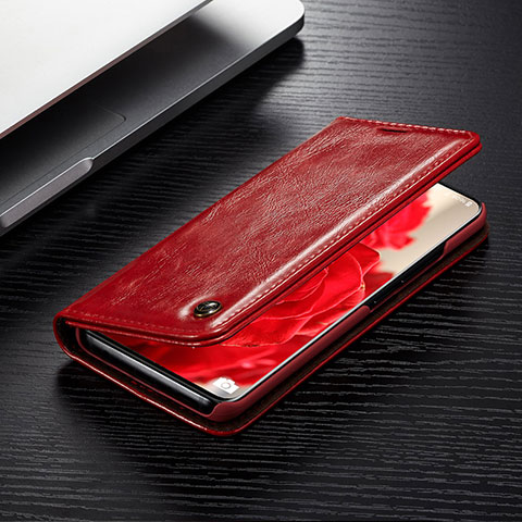 Coque Portefeuille Livre Cuir Etui Clapet C02S pour Samsung Galaxy S20 5G Rouge