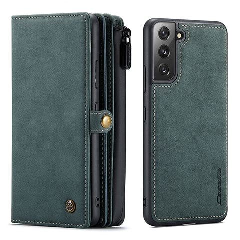 Coque Portefeuille Livre Cuir Etui Clapet C02S pour Samsung Galaxy S23 5G Vert