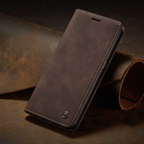 Coque Portefeuille Livre Cuir Etui Clapet C02S pour Xiaomi Mi 10i 5G Marron