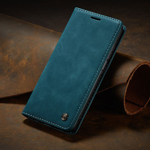 Coque Portefeuille Livre Cuir Etui Clapet C02S pour Xiaomi Mi 10T Pro 5G Bleu