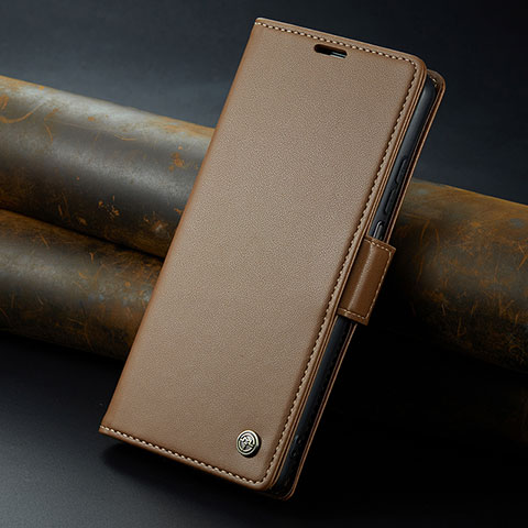 Coque Portefeuille Livre Cuir Etui Clapet C02S pour Xiaomi Poco F5 5G Marron