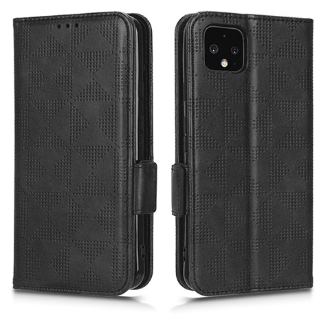 Coque Portefeuille Livre Cuir Etui Clapet C02X pour Google Pixel 4 XL Noir