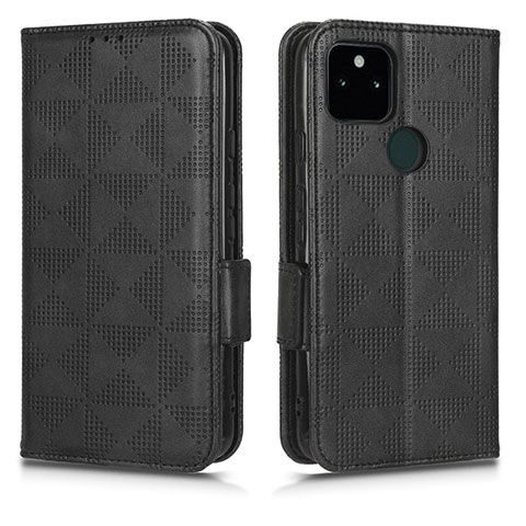 Coque Portefeuille Livre Cuir Etui Clapet C02X pour Google Pixel 5a 5G Noir