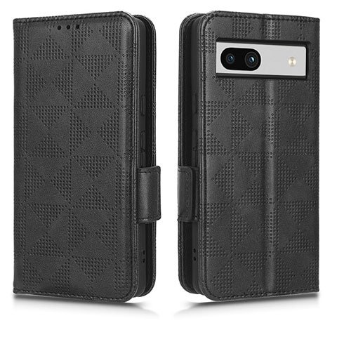 Coque Portefeuille Livre Cuir Etui Clapet C02X pour Google Pixel 7a 5G Noir