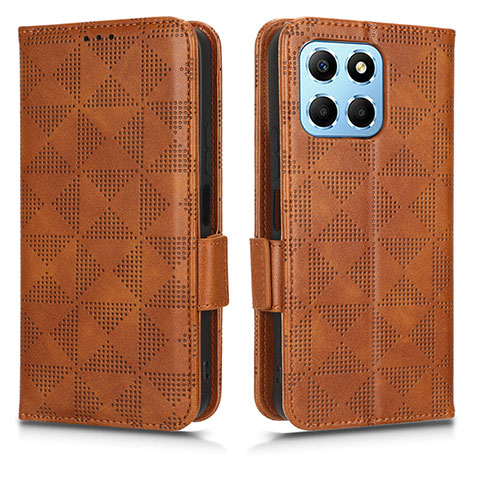 Coque Portefeuille Livre Cuir Etui Clapet C02X pour Huawei Honor X6S Marron