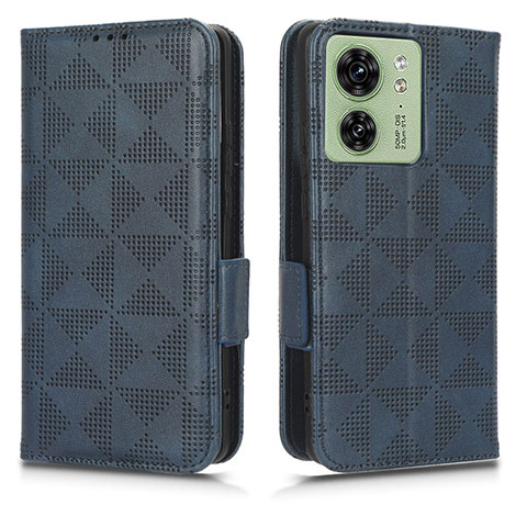 Coque Portefeuille Livre Cuir Etui Clapet C02X pour Motorola Moto Edge (2023) 5G Bleu