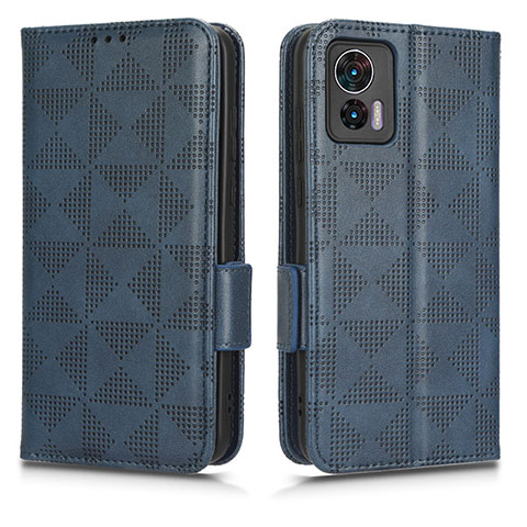 Coque Portefeuille Livre Cuir Etui Clapet C02X pour Motorola Moto Edge 30 Neo 5G Bleu