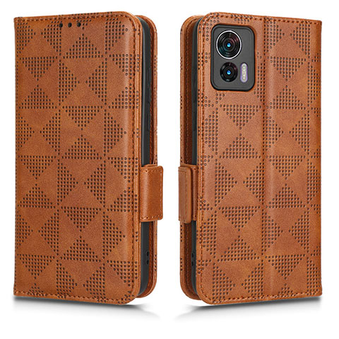 Coque Portefeuille Livre Cuir Etui Clapet C02X pour Motorola Moto Edge 30 Neo 5G Marron