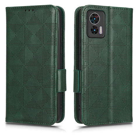 Coque Portefeuille Livre Cuir Etui Clapet C02X pour Motorola Moto Edge 30 Neo 5G Vert