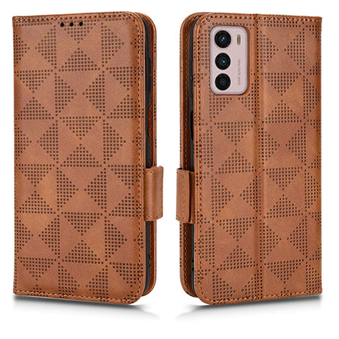 Coque Portefeuille Livre Cuir Etui Clapet C02X pour Motorola Moto G42 Marron