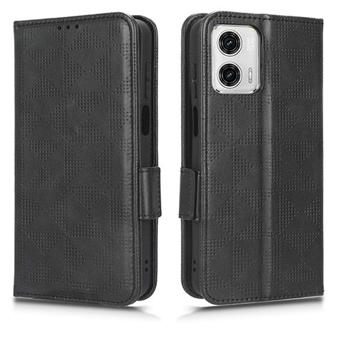 Coque Portefeuille Livre Cuir Etui Clapet C02X pour Motorola Moto G53 5G Noir