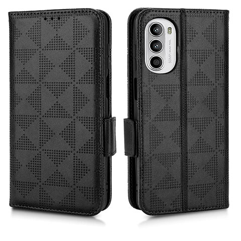 Coque Portefeuille Livre Cuir Etui Clapet C02X pour Motorola Moto G71s 5G Noir