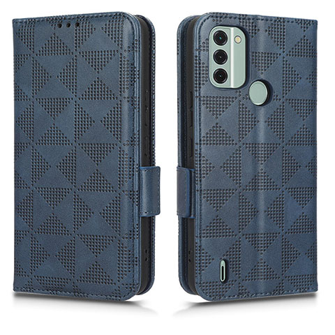 Coque Portefeuille Livre Cuir Etui Clapet C02X pour Nokia C31 Bleu