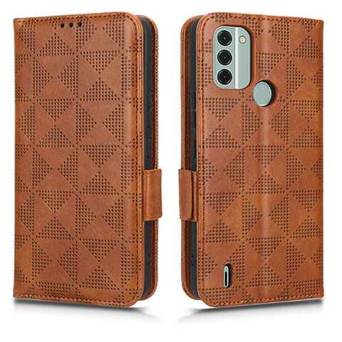 Coque Portefeuille Livre Cuir Etui Clapet C02X pour Nokia C31 Marron