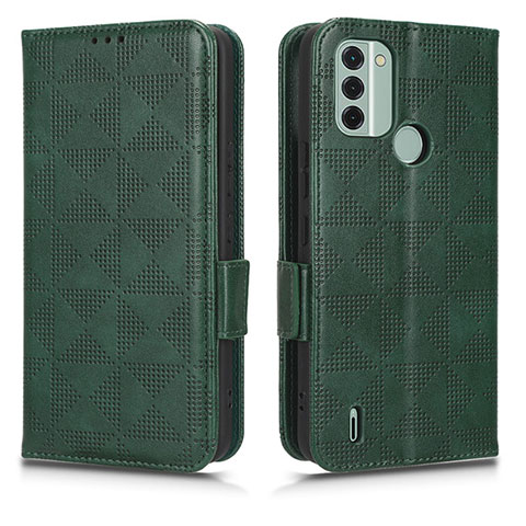 Coque Portefeuille Livre Cuir Etui Clapet C02X pour Nokia C31 Vert