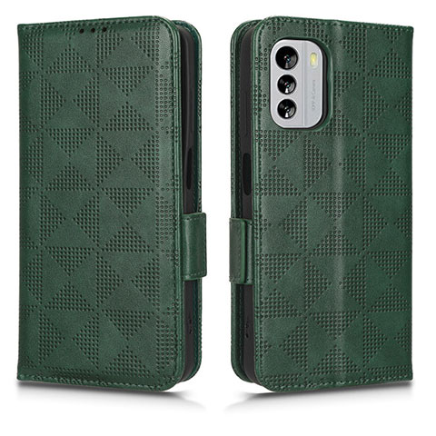 Coque Portefeuille Livre Cuir Etui Clapet C02X pour Nokia G60 5G Vert