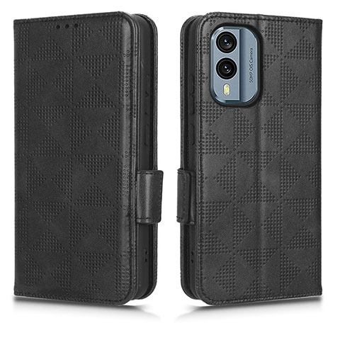 Coque Portefeuille Livre Cuir Etui Clapet C02X pour Nokia X30 5G Noir