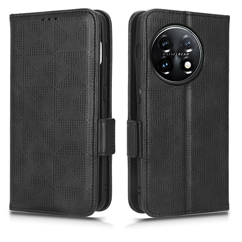 Coque Portefeuille Livre Cuir Etui Clapet C02X pour OnePlus 11 5G Noir