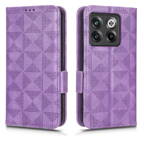 Coque Portefeuille Livre Cuir Etui Clapet C02X pour OnePlus Ace Pro 5G Violet