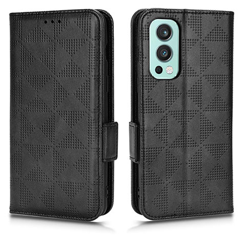 Coque Portefeuille Livre Cuir Etui Clapet C02X pour OnePlus Nord 2 5G Noir