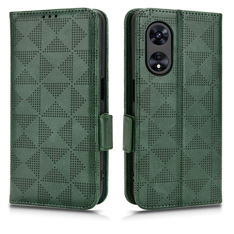 Coque Portefeuille Livre Cuir Etui Clapet C02X pour Oppo A1 Pro 5G Vert