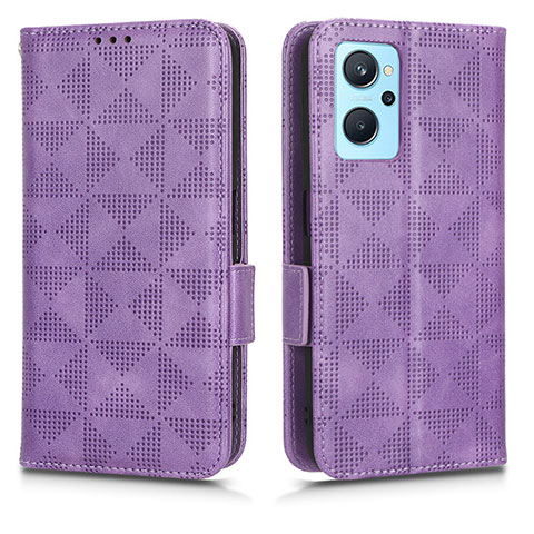 Coque Portefeuille Livre Cuir Etui Clapet C02X pour Oppo A96 4G Violet