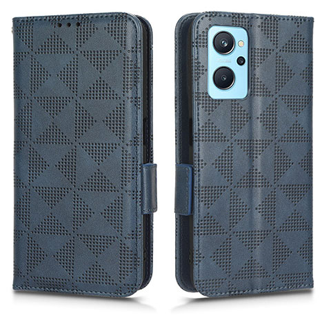 Coque Portefeuille Livre Cuir Etui Clapet C02X pour Oppo K10 4G Bleu