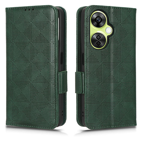 Coque Portefeuille Livre Cuir Etui Clapet C02X pour Oppo K11x 5G Vert