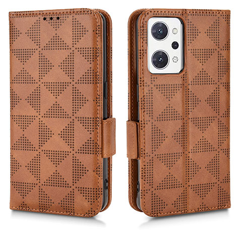 Coque Portefeuille Livre Cuir Etui Clapet C02X pour Oppo Reno7 A Marron