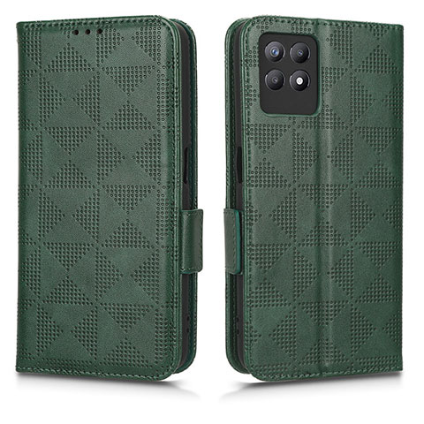 Coque Portefeuille Livre Cuir Etui Clapet C02X pour Realme 8i Vert