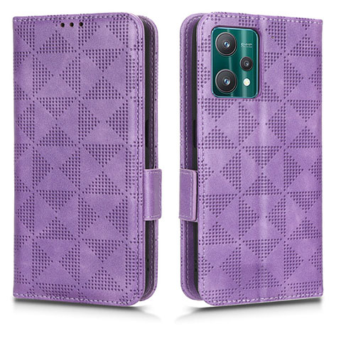 Coque Portefeuille Livre Cuir Etui Clapet C02X pour Realme 9 5G Violet