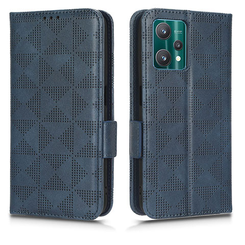 Coque Portefeuille Livre Cuir Etui Clapet C02X pour Realme 9 Pro 5G Bleu