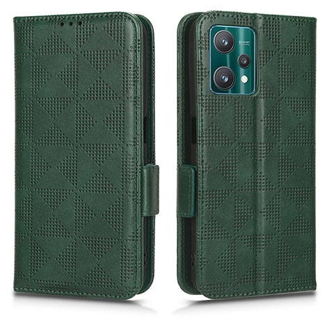 Coque Portefeuille Livre Cuir Etui Clapet C02X pour Realme 9 Pro 5G Vert