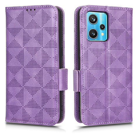 Coque Portefeuille Livre Cuir Etui Clapet C02X pour Realme 9 Pro+ Plus 5G Violet