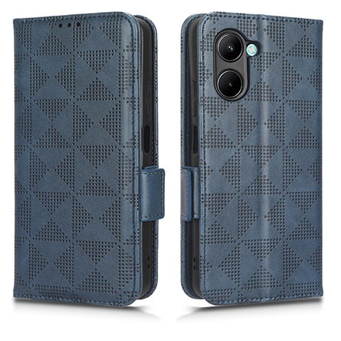 Coque Portefeuille Livre Cuir Etui Clapet C02X pour Realme C33 Bleu