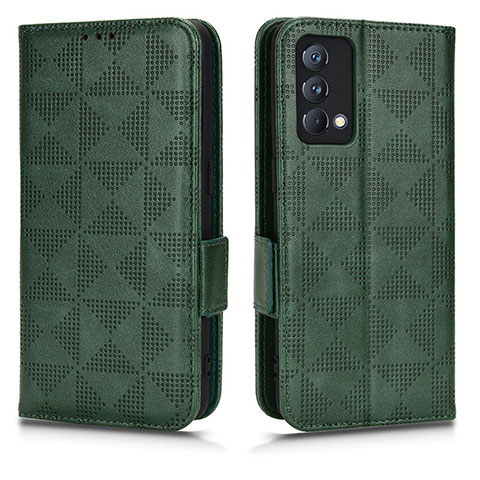 Coque Portefeuille Livre Cuir Etui Clapet C02X pour Realme GT Master 5G Vert