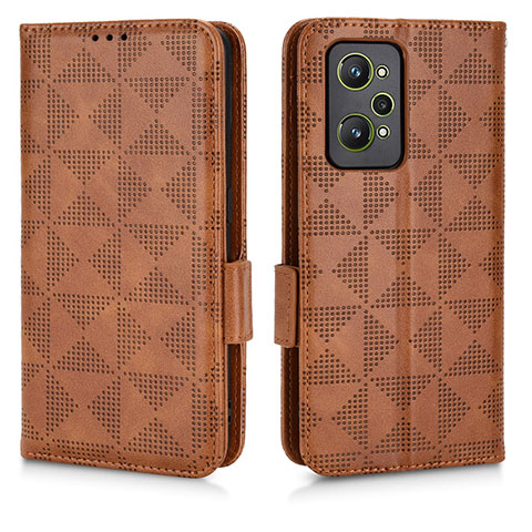 Coque Portefeuille Livre Cuir Etui Clapet C02X pour Realme GT Neo 3T 5G Marron