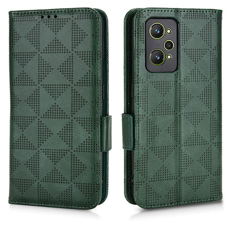 Coque Portefeuille Livre Cuir Etui Clapet C02X pour Realme GT Neo2 5G Vert